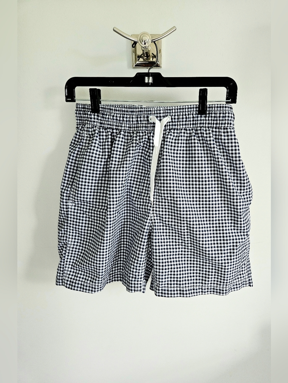 Kanu Surf Men Navy Check Swim Trunks